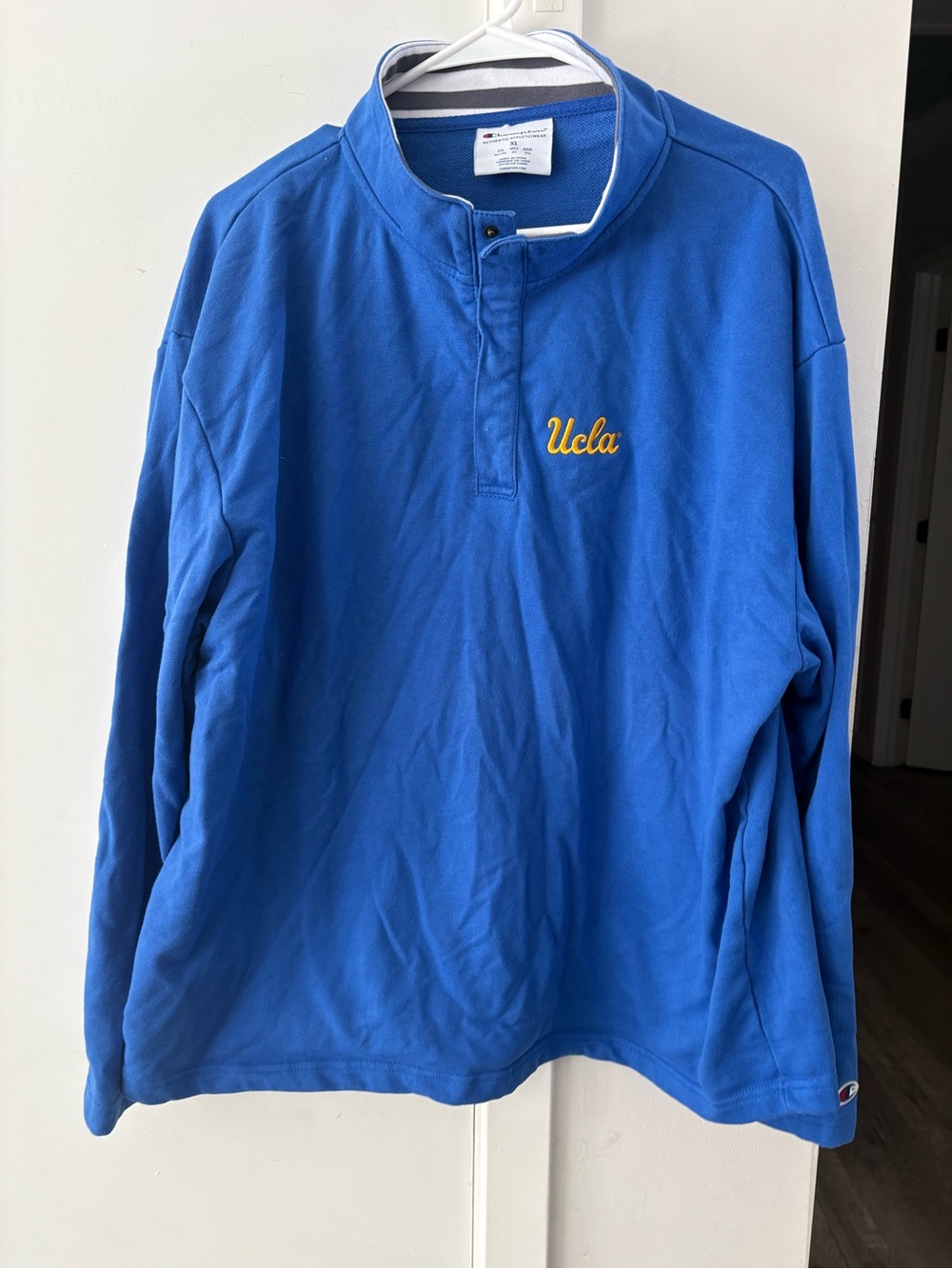 UCLA Blue Pullover with Embroidered Script XL